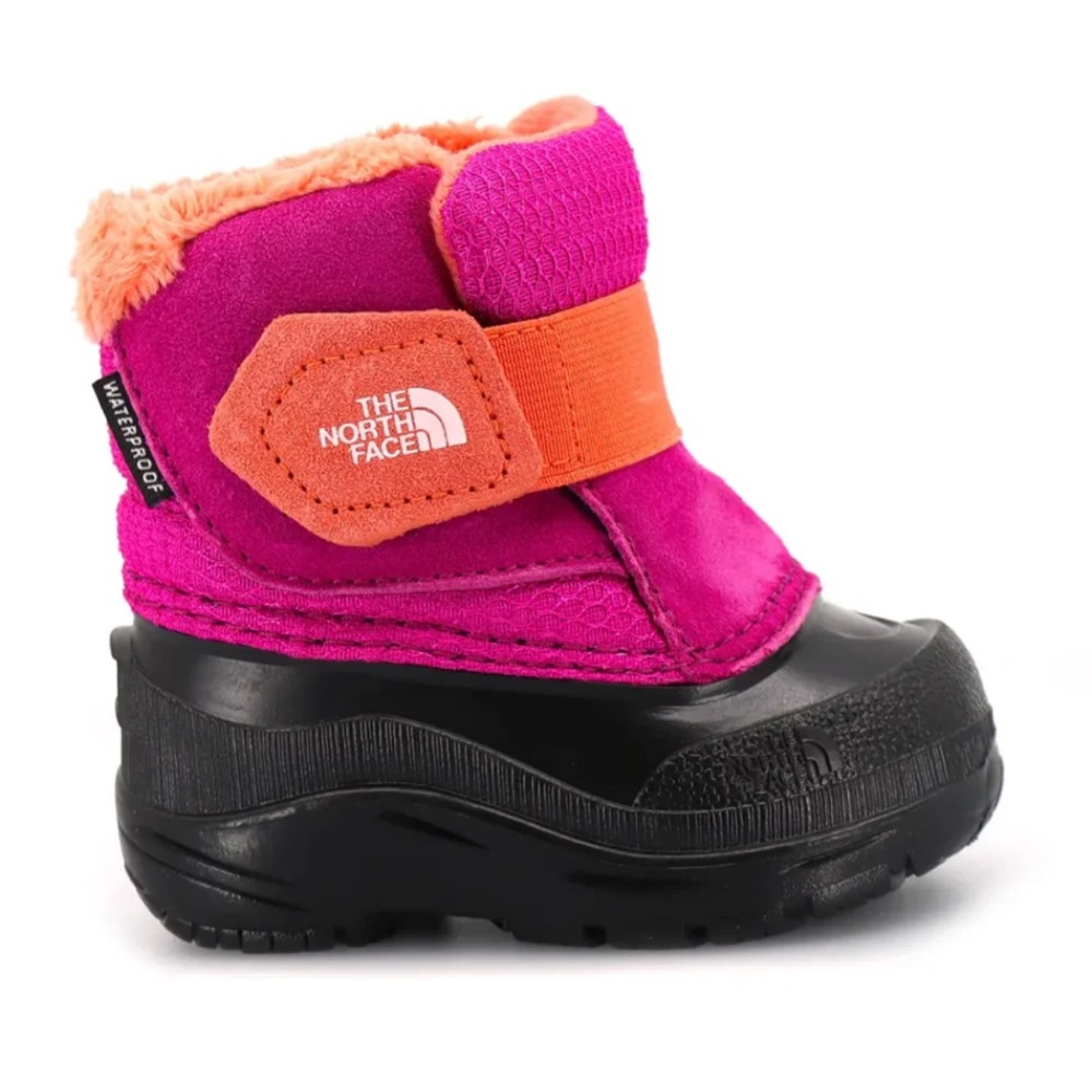 The North Face Kids Waterproof Pink and Orange Snow Boots